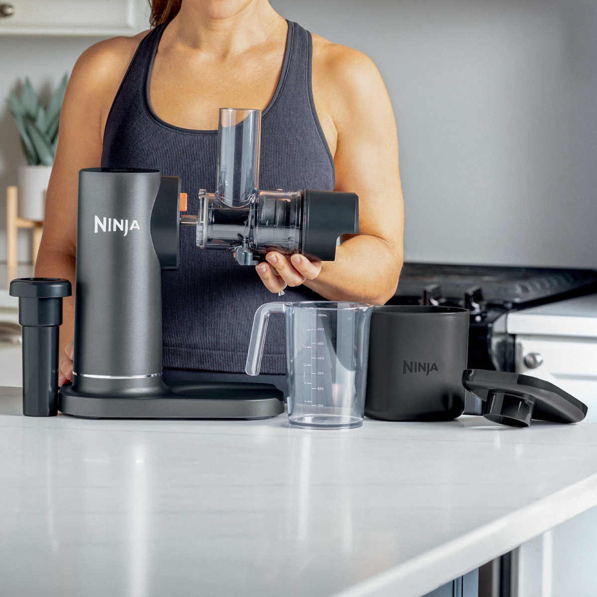 Ninja® NeverClog Cold Press Juicer with Total Pulp Control, 2 Pulp Functions